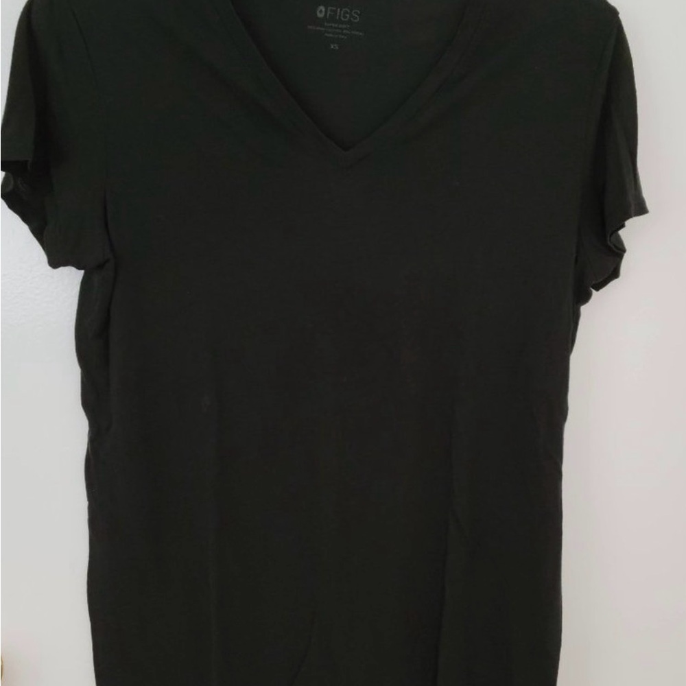 Figs Women's Classic Black Short Sleeve Tee